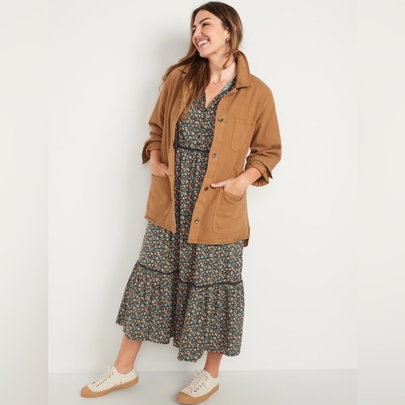 NWT Old Navy Workwear Chore Jacket in Miner’s Gold | Women Small - Picture 1 of 6